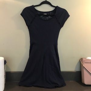 Hollister navy blue skater dress